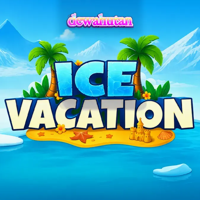 Tampilan visual slot Ice Vacation dengan tema pantai tropis